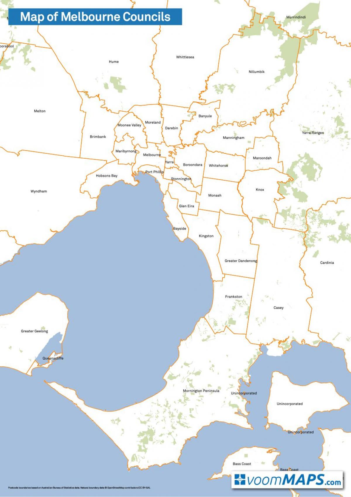 карта советов Мельбурн
