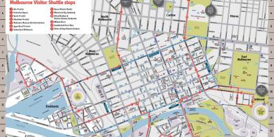 Город Мельбурн достопримечательности карта