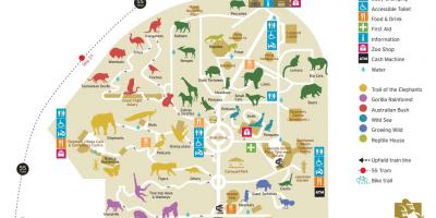 Карта зоопарка Мельбурна