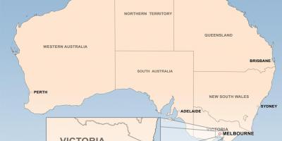 Карта Мельбурна Австралия