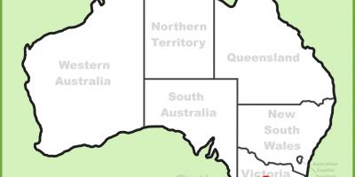 Карта Мельбурна Австралия