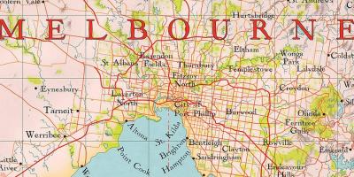 Мир Мельбурне карте