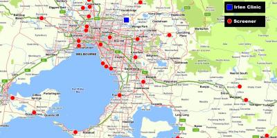 Карта большого Мельбурн
