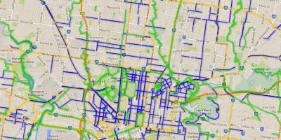 Велосипедные дорожки Мельбурне карте