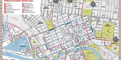 Город Мельбурн достопримечательности карта