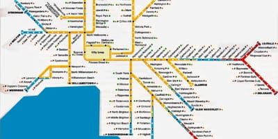 Мельбурн столичной области карта
