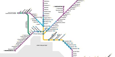 Vline карте